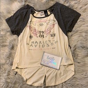 🏍NWOT HARLEY DAVIDSON SIDE  HI-LOW TOP XXL🏍